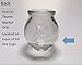 Glass Fire Cupping Jars with Finger Grips - #4 (Outer Dia. 2.5