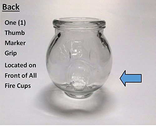 Glass Fire Cupping Jars with Finger Grips - #3 (Outer Dia. 2.2"), Set of 24 Cups - Image 6