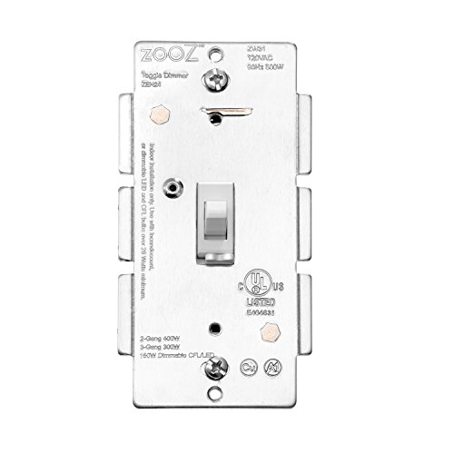 Switches Zooz Z-Wave Plus Toggle Dimmer Light Switch ZEN24 VER 3.0