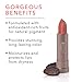 100% PURE Cocoa Butter Matte Lipstick Full Stay All Day Coverage, Lasting Moisturizing & Softening Natural Lip Color for All Skin Tones, Vegan Fruit Pigmented Mirage (Cool Deep Dusty Pink) - 0.15 oz