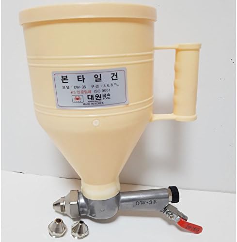 1500cc 3-Nozzle Stucco Sprayer Mortar Plaster Texture Sprayer Hopper Gun