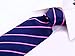Scott Allan Collection Navy Blue & Pink Necktie for Men - Jacquard Woven Classic Striped Tie - Dark Blue Pink Wedding Tie for Groom