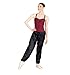 Body Wrappers Ripstop Pants for Dance, Hiking, Workouts and More - Lightweight 100% Nylon Construction with Elastic Waist and Ankle - Unisex Warm Up Pants for Men and Women - Style 701 (Black, Small)