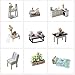 Kisoy Romantic and Cute Dollhouse Miniature DIY House Kit Creative Room Perfect DIY Gift for Friends,Lovers and Families(Wait for The time) Plus Dust Proof Cover