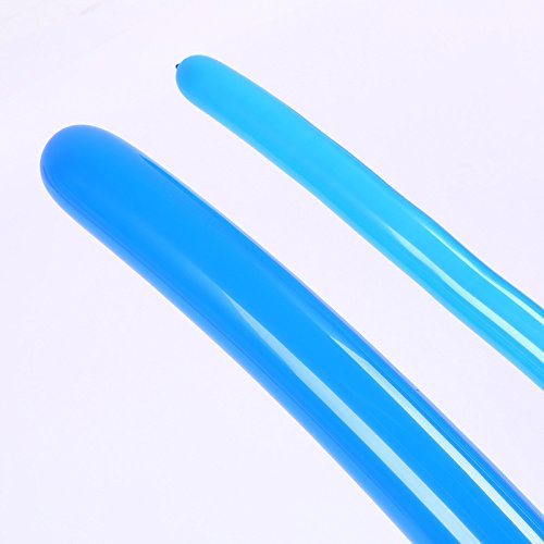Etmact 100pcs 260Q Rainbow Colored Vibrant Latex Balloons with Balloon Pump, Thickening Latex Twisting Modeling Strip Shape Balloon Magic Balloon Animals for Wedding, Birthday Party Decor, Children Ki