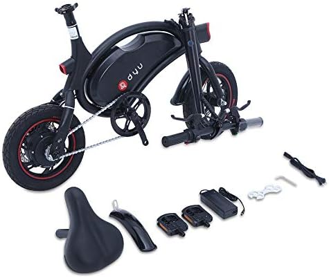 NancyYU DYU 250W 36V 6000mAh 12 Inch Wheel Mini E-Bike Aluminum Frame Electric Bicycle Foldable Electric Cycling E Bike US Socket