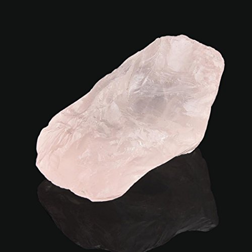 Kemilove Natural Hexagonal Crystal Quartz Healing Fluorite Wand Stone Pink Gem as Gifts (1.4-1.8 inches, Pink)