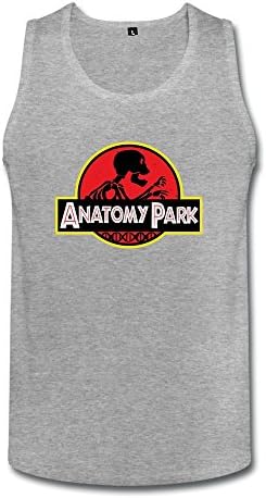 SALA Men's Anatomy Park Rick And Morty Tank Top L HeatherGray