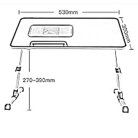 AOLIr Computer Desk， Side Tables Small Table on The Bed, Foldable Computer Desk Small Desk Lap Table Bedroom Lazy Table College Dormitory Multi-Purpose Notebook Study Table Home,Pink Side