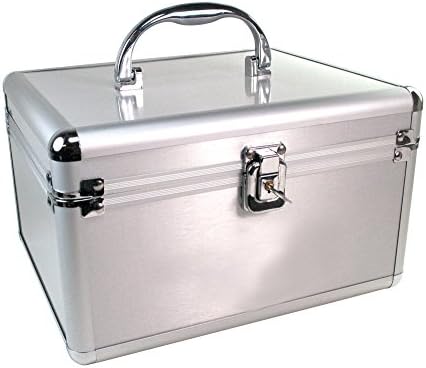 GMS Medication and Security Lock Box to Securely Store Prescriptions, Pills, Vials and Medications - New and Improved All Metal Locks - Key or Combination Locking Option (Key Locking)