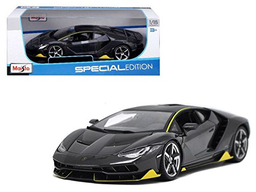 NEW 1:18 W/B MAISTO SPECIAL EDITION COLLECTION - GRAY LAMBORGHINI CENTENARIO Diecast Model Car By Maisto