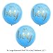 XERITA Baby Shower Decorations for Boy - Large Banner, Large 12 inch Latex Balloons, Ribbons - Party Kit for Gender Reveal Party (Blue & Gold)