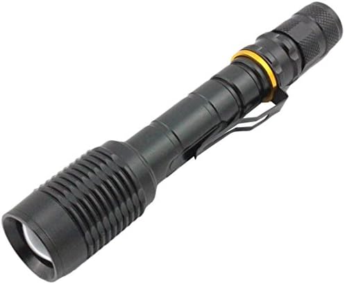 Sheng Xi XML-T6 Outdoor Adjustable Beam High Lumen BBQ Rechargeable Zoomable Pen Light Black T6