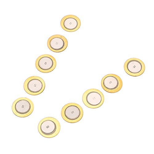 image for MonkeyJack 10 Pieces Piezo Elements Sounder Sensor Trigger Drum Disc D
