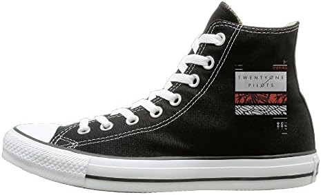 ITHOMS Unisex Athletic Shoes Pilots 21 Canvas Sneaker 38 Black