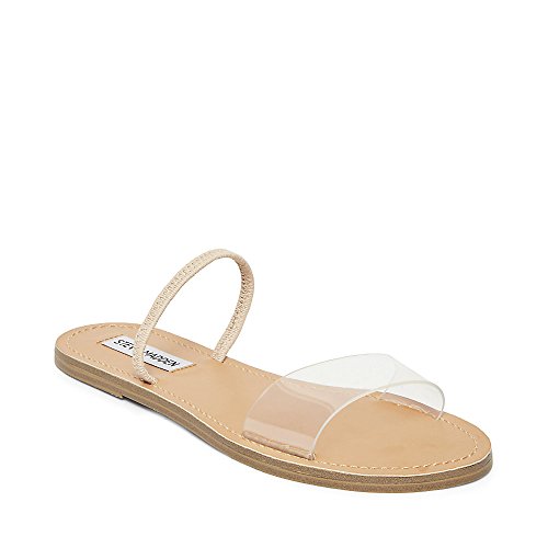 Dasha Flat Sandal, Clear, 8 M US