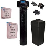 Fleck IRON Pro 2 AFW Filters Combination Water Softener Iron Filter 5600SXT Digital Metered Valve for Whole House (48,000 Grains, Black)