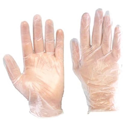 LOWPRICE ONLINE Plastic Food Service Hand Protective Disposable Gloves (Clear) - 100 Pieces