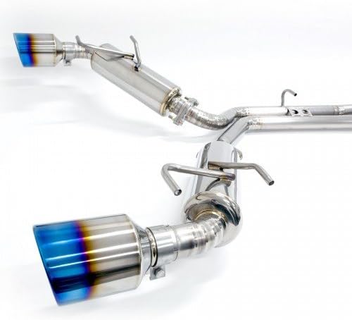 Blox Racing BXEX-51000-TI 13-20 BRZ/FR-s/Toyota 86 Catback Exhaust System - 60mm to dual 50mm outlet GR1 Titanium