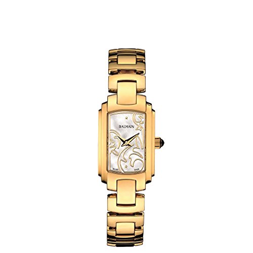 Balmain Women's Haute Couture Collection Gold-Tone Metal Bracelet Gold Plated Case Quartz Watch B36503383