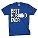 Mens Best Husband Ever T Shirt Funny Saying Novelty Tee Gift for Dad Cool Humor Funny T Shirts Love Apparel for Men Cool Dad Joke Short Sleeve Novelty Tees Royal M