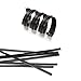 Sago Brothers Twist Ties 500 Pcs Reusable and Durable Plastic Black Bread Ties 5 Inches