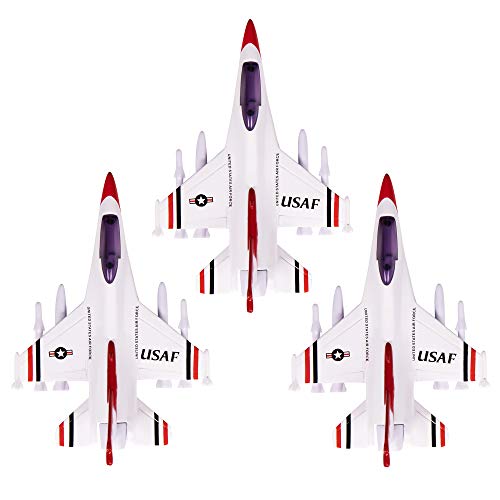Narwhal Novelties Die Cast Pullback Fighter Jet Collection; (12) Toy Airplanes Per Order