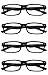 Outray Men Or Women 4 Pack Spring Hinges Frame Rectangular Reading Glasses 1.50