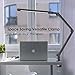 Wellwerks Swing Arm Lamp, LED Desk Lamp with Clamp and Remote Control, 9W Eye-Care Dimmable Light, Timer, Memory, 6 Color Modes, Modern Architect Table Lamp for Task Study Reading Working, Home Dorm