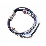 VESNIBA Replacement Leather Wristband Band Strap Bracelet For Fitbit Alta/Fitbit Alta HR
