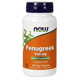 Now Foods Fenugreek, 500mg, 100 Vegetarian Capsules