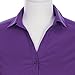 Foryous Women Button Down Shirt 3/4 Sleeve Blouses Slim Fit Plus Size