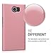 kwmobile Case Compatible with BlackBerry Priv - Hard Plastic Anti Slip Grip Shockproof Phone Cover - Rose Gold Matte