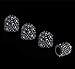 Valve Stem Caps, QBeel 4 Pack Handmade Rhinestone Tire Valve Caps Crystal Universal Tire Caps for Car Wheels - Black