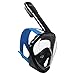 SeeReef Full Face Snorkel - Snorkeling Mask Set with Hard Carry Case - See 180 Degrees Underwater with New 4 Valve Anti Fog Technology