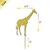 Gold Glitter Jungle Safari Animal Cupcake toppers Elephant Giraffe Rhino Lion Tiger Monkey for Jungle safari Baby Shower Birthday Party Supplies Decorations 24 Counts