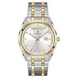 Bulova Mens 98C127XG Quartz Yellow Gold and Silver-Tone Bracelet 39mm Watch(Renewed)