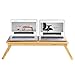 SONGMICS Large Right-Left Handed Laptop Desk Bamboo Bed Tray Tilting Top Drawerthumb 3