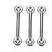 Amarine Made 4pcs Stainless Steel Bimini Top Strap Pad Eye Footman's Loop Heavy Duty for Jeep Corvette,Buggy,Kayak Tie Downs