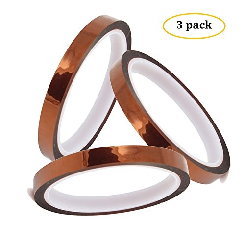 WER Heat Resistance Tape for Sublimation Heat Pressing Mug Press 10mm Wide-3 Pack - Thumbnail 4