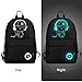 Laptop Backpack Anti-Theft College Backpack with USB Charging Port Luminous Backpack Travel Backpack Casual Daypack for Women and Men