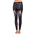 Teeki Women's Leggings or Hot Pants, Small, Buffalo Princess Pattern Black