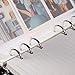 Yaomiao 30 Packs A6 Size 6 Holes Binder Pockets Plastic Binder Zipper Folders 6 Holes Zipper Loose Leaf Bags for Documents Notebooks Cards