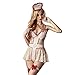 Amour Eden Women's Sexy Lingerie Nurse Uniform Cosplay Costume Set