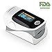 Pulse Oximeter - FDA Approved Premium Blood Oxygen Fingertip Instant Read Digital Sensor Monitor Color OLED Display with batteries and lanyard