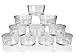 Set of 24 Glass Tea Light Holders - Sturdy Clear Glass Ideal for Weddings, Party Decorations or Holiday Centerpieces
