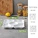 Dowan Divided Serving Trays, Porcelain Serving Dishes for Parties, Set of 2, Dishwasher Safe, 9.4 Inch Perfect for Chips and Dip, Veggies, Snacks, White, Pack of 2