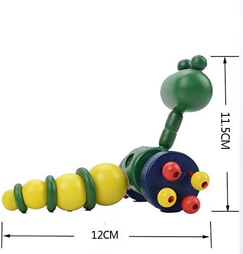Eonkoo Cute Cartoon Animal Wooden Toy Push Pull for Children Gift,Safety Wooden Walker and run for Kids Best Gift