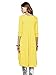 Urban CoCo Women's Half Sleeve High Low Loose Casual T-Shirt Top Tee Dress (Medium, Yellow)