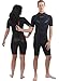 Phantom Aquatics Marine Men's Shorty Wetsuit, Black Blue - Large
